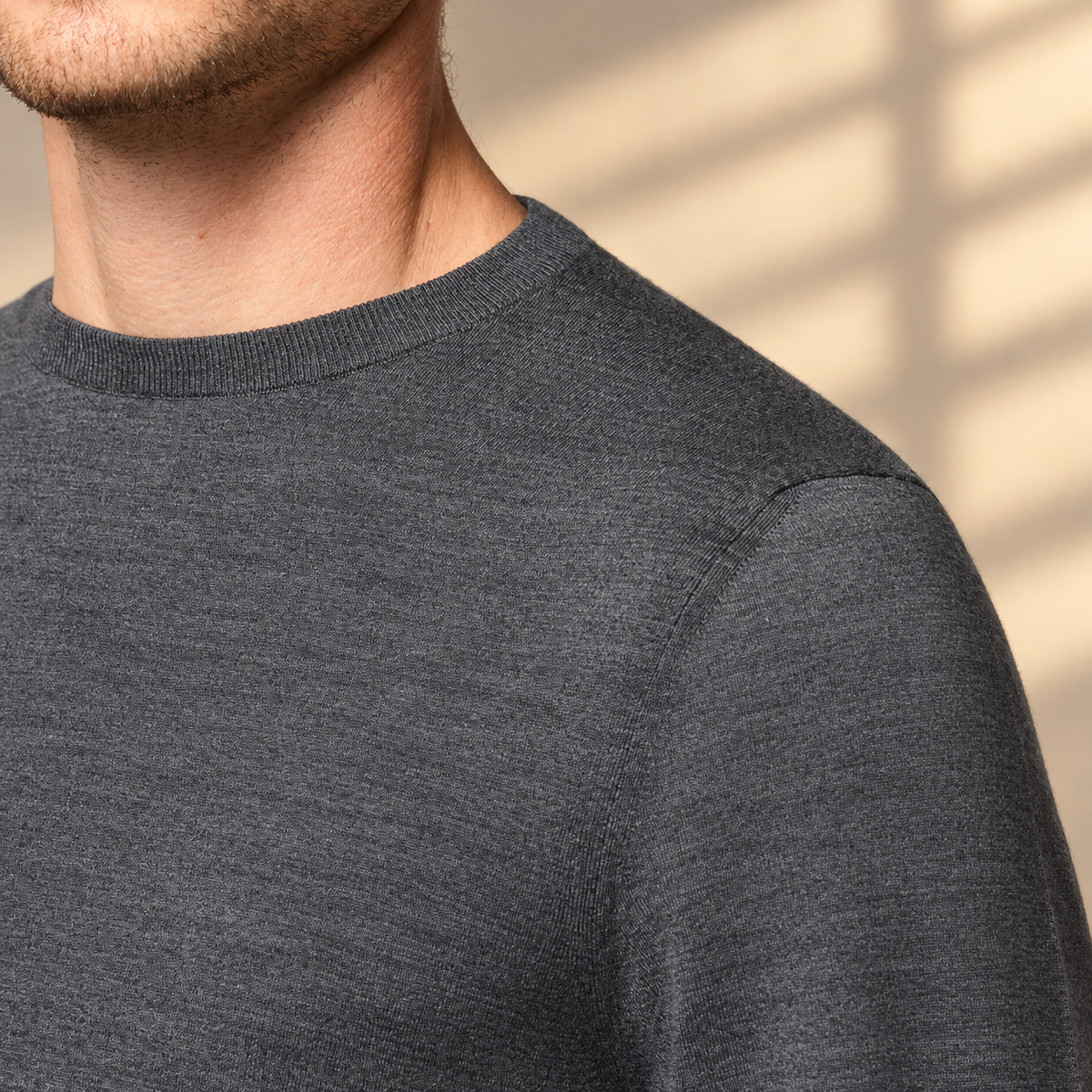 Suéter de Cuello Redondo para Hombre