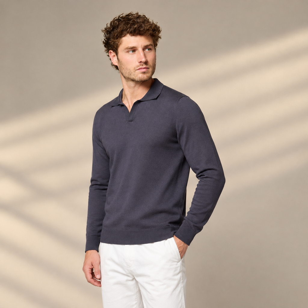 Polo de Manga Larga para Hombre